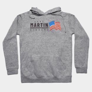 Lake Martin USA - dark text Hoodie